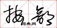 王冬龄按部草书怎么写