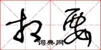 王冬龄相要草书怎么写