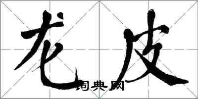 翁闿运龙皮楷书怎么写
