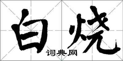 翁闿运白烧楷书怎么写