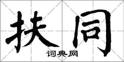 翁闿运扶同楷书怎么写