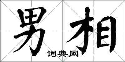 翁闿运男相楷书怎么写