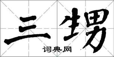 翁闿运三甥楷书怎么写