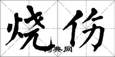 翁闿运烧伤楷书怎么写