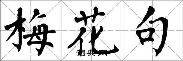 翁闿运梅花句楷书怎么写