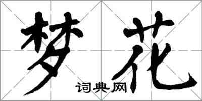 翁闿运梦花楷书怎么写