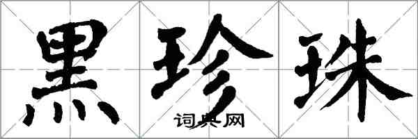 翁闿运黑珍珠楷书怎么写