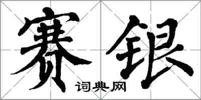翁闿运赛银楷书怎么写