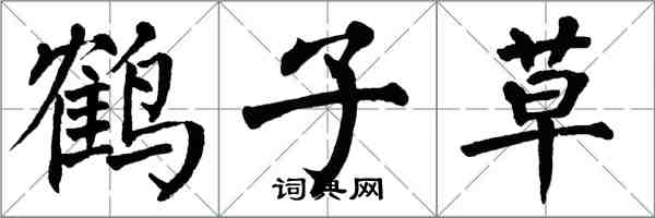 翁闿运鹤子草楷书怎么写
