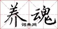 丁谦养魂楷书怎么写