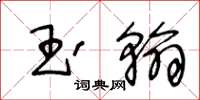 王冬龄玉翰草书怎么写
