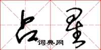 王冬龄占星草书怎么写