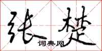 曾庆福张楚行书怎么写