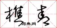 王冬龄樵青草书怎么写