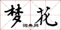 周炳元梦花楷书怎么写