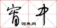 王冬龄宵中草书怎么写