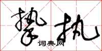 王冬龄挚执草书怎么写