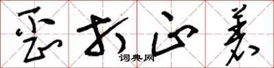 刘少英歪打正着草书怎么写