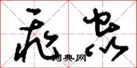 刘少英飞虫草书怎么写