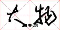 刘少英大物草书怎么写