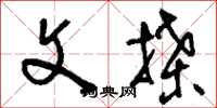 刘少英文牒草书怎么写