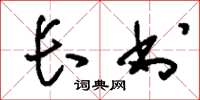 刘少英长书草书怎么写