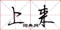 段相林上来行书怎么写