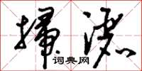 刘少英扫洒草书怎么写