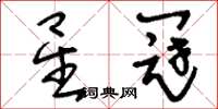 刘少英星冠草书怎么写