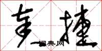 刘少英奏捷草书怎么写