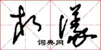 刘少英相仪草书怎么写