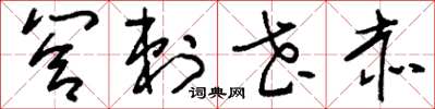 刘少英答剌花赤草书怎么写