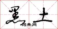 王冬龄黑土草书怎么写