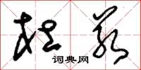 刘少英杜若草书怎么写