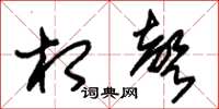 朱锡荣相声草书怎么写