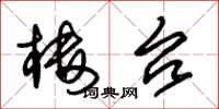 朱锡荣楼台草书怎么写