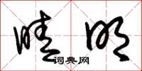 朱锡荣晴明草书怎么写