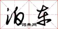 朱锡荣泊车草书怎么写