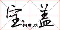 段相林宝盖行书怎么写