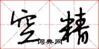 段相林空精行书怎么写