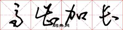 刘少英马齿加长草书怎么写