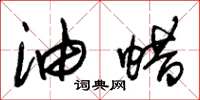 朱锡荣油蜡草书怎么写