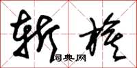 朱锡荣斩旗草书怎么写