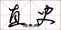 朱锡荣直史草书怎么写