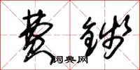 朱锡荣费钱草书怎么写