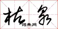 朱锡荣枯泉草书怎么写