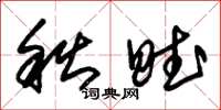 朱锡荣秋赋草书怎么写