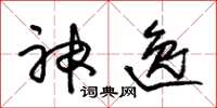 朱锡荣神逸草书怎么写