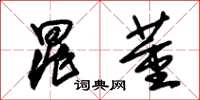 朱锡荣晁董草书怎么写