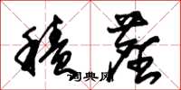 朱锡荣积尘草书怎么写